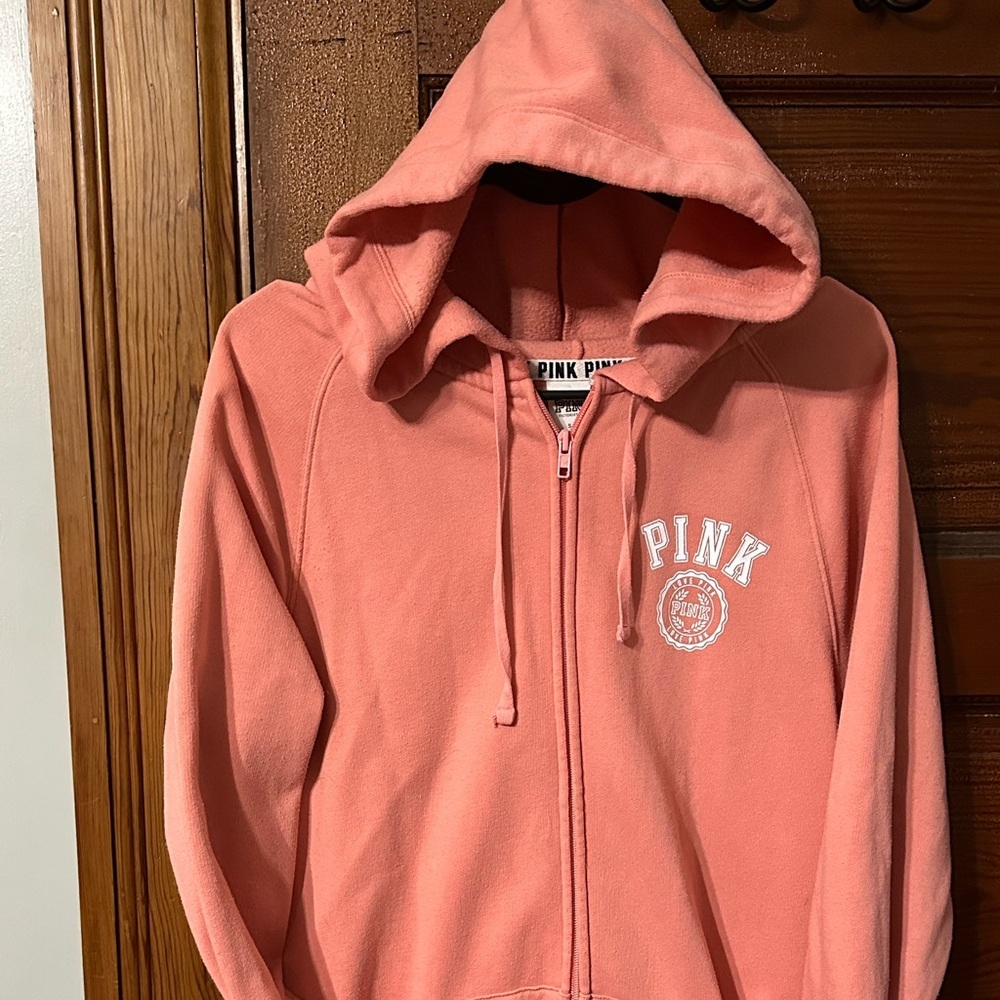 Victoria Secret Pink Zip Up Hoodie Size Smalll